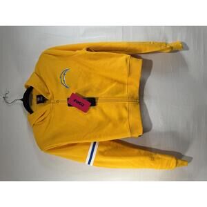 LA Chargers NFL Licensed Cropped Zip Jacket Hoodie NWT Size Small